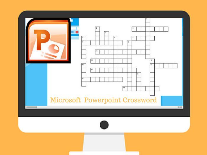 Microsoft office crossword puzzle answers