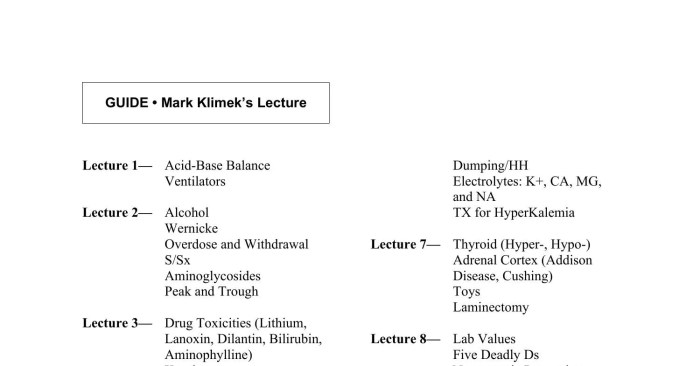 Mark klimek lecture notes 1-12